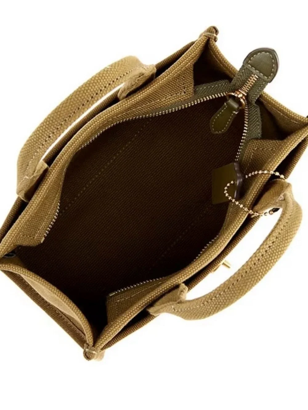 COACH Cargo 20 Small Crossbody Tote Handle Bag in Olive Green - Picture 3 of 6